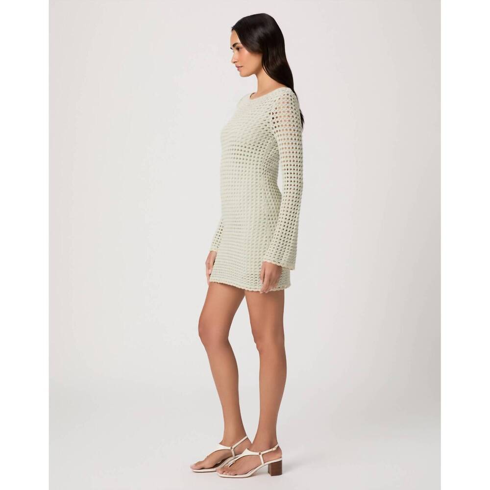 NEW PAIGE ariel mini dress in sea mist - Picture 5 of 6